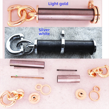 Cârlig metalic pentru geantă – Shrimp Button, accesorii pentru bagaje, nasture din piele, primăvara 2024