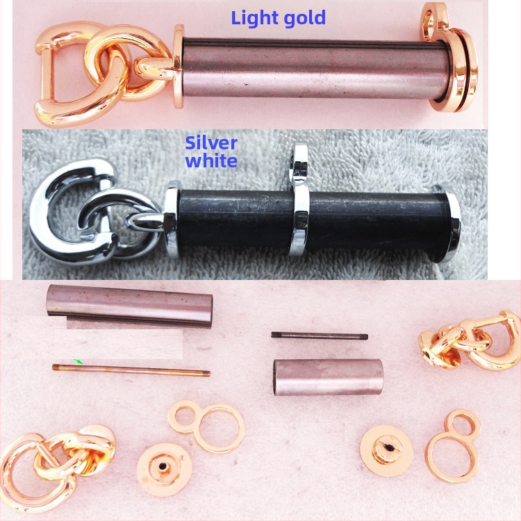 Cârlig metalic pentru geantă – Shrimp Button, accesorii pentru bagaje, nasture din piele, primăvara 2024