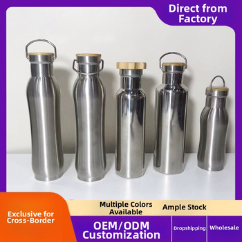 304 неръждаема стомана, двуслоен вакуумен чашка с дръжка, голям капацитет, за кола/пътуване, прав корпус