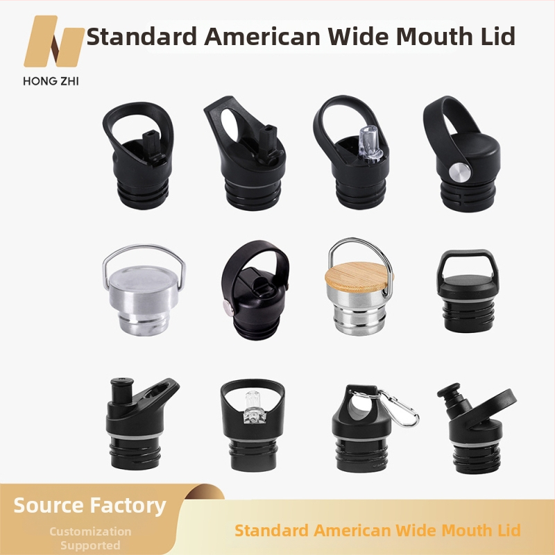 Sporta pudeles vāciņš ar salmiņu un rokturi — Hongzhi, plastmasa, izturīgs pret noplūdēm, Hz-246, pielāgošana pieejama