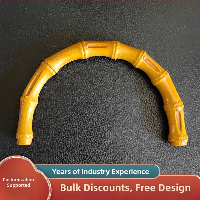 Accesoriu pentru mâner de geantă, imitație bambus, plastic, personalizabil, pentru cutii cadou de hotel și seturi cadou de sărbători – Gemei Crafts