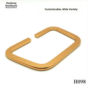 Aluminijska ručka od legure za prtljagu i torbe, model H098, trapezno oblikovana