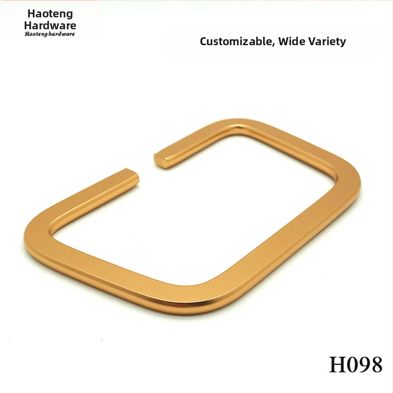 Aluminijska ručka od legure za prtljagu i torbe, model H098, trapezno oblikovana