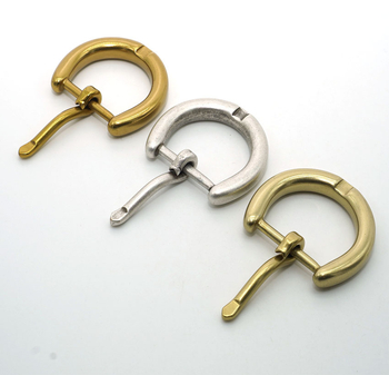 Cataramă din alamă pentru curea, cu știft, pentru piele DIY, accesorii din piele tratată vegetal