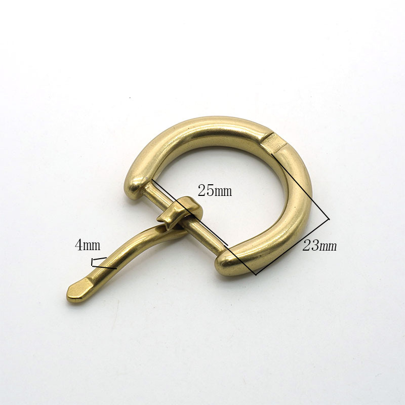 Cataramă din alamă pentru curea, cu știft, pentru piele DIY, accesorii din piele tratată vegetal