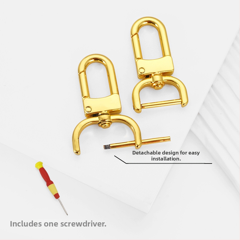 Hardvér pre ramenný popruh tašky – odnímateľný skrut, veľká doska, zámok (Značka: Wangke Home Furnishing; Materiál: Corduroy)