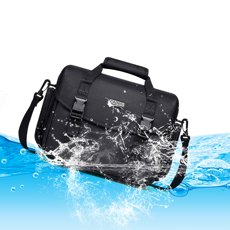 Geantă pentru cameră SLR de la Cwatcun – material 900D, protecție antifurt, rezistentă la șocuri, curea cu pernă de aer