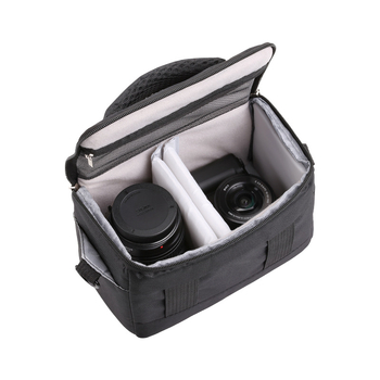 Чанта за камера от найлон за DSLR и безогледални камери, преносима през рамо за снимки на открито, съвместима с Canon, Nikon, Sony и Fuji