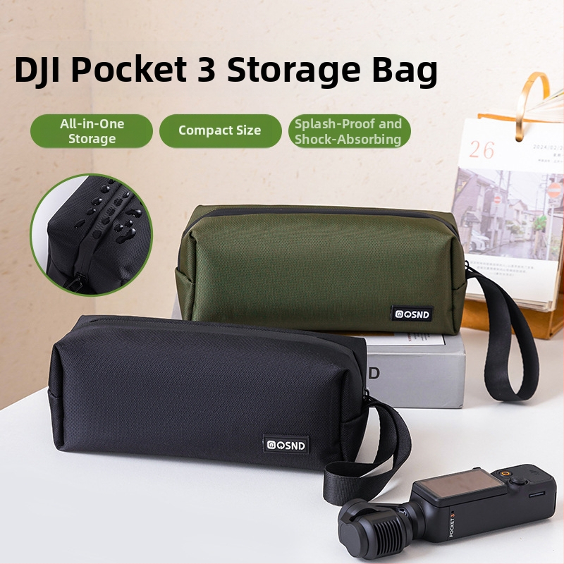DJI Pocket3 taška na uloženie – vodotesná, rozšíriteľný objem, Oxford tkanina, podšívka z polyesteru, štýl clutch, mestská jednoduchosť