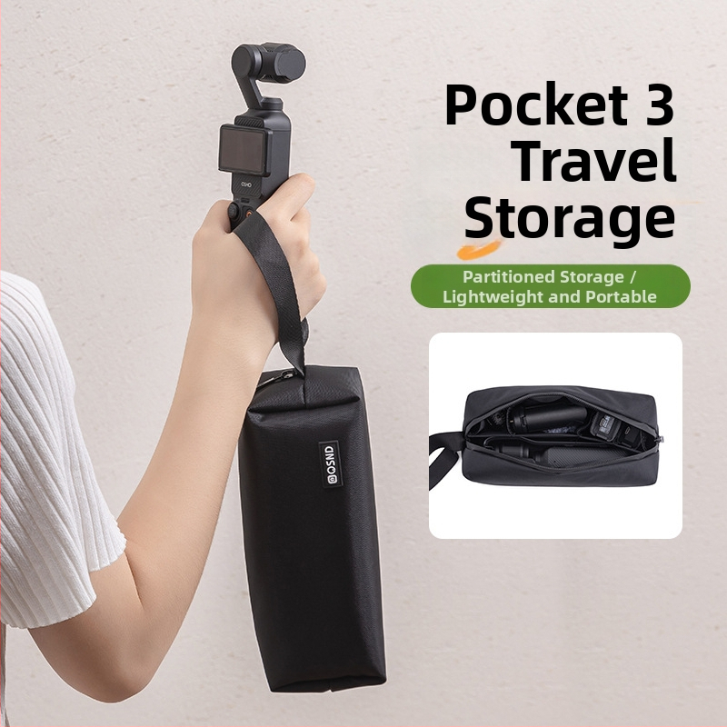 DJI Pocket3 taška na uloženie – vodotesná, rozšíriteľný objem, Oxford tkanina, podšívka z polyesteru, štýl clutch, mestská jednoduchosť