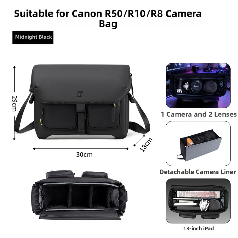 TANGCOOL DSLR brašna na fotoaparát — veľká kapacita, na rameno, Oxford látka
