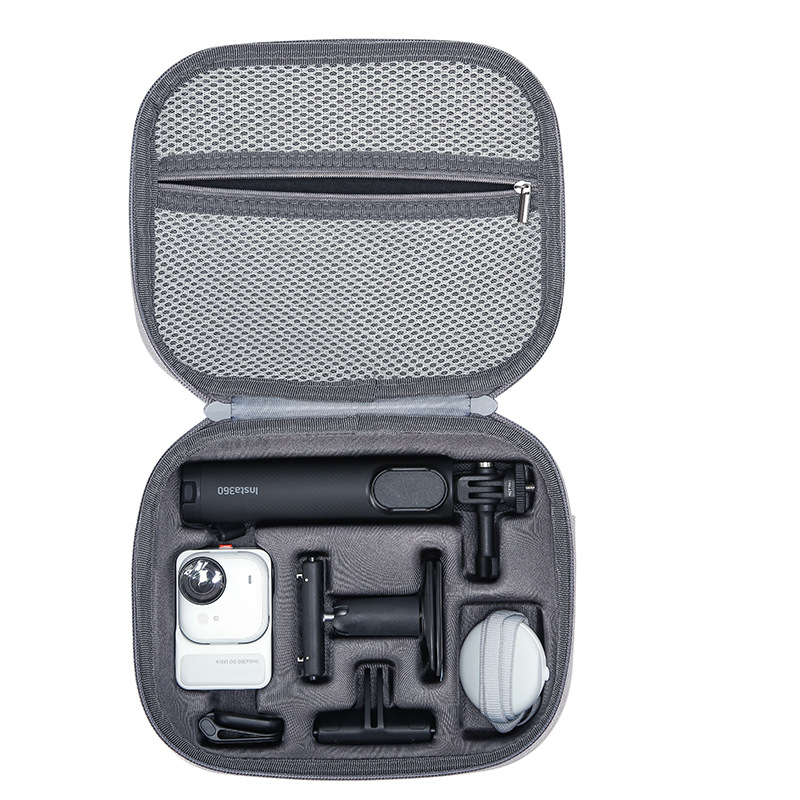Insta360 Go Ultra Storage Bag Set — презрамкова защитна чанта за спортна камера, PU материя, водоустойчива, антибактериална, подплата от найлон