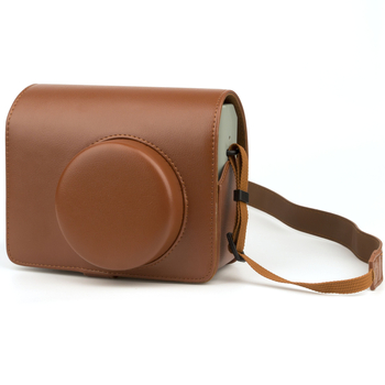 Torba za fotoaparat Fuji Clone W300, PU koža, crossbody dizajn, vodootporna konstrukcija, podstava od pamuka