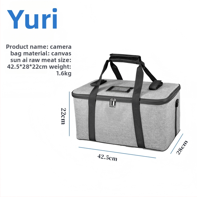 DSLR/peegelkaamera kandekott, lõuendist; veekindel, kulumiskindel, hingav; tõmblukk; pehme käepide; käekoti stiil; sisemine osakond kaanega; logosildvõimalus