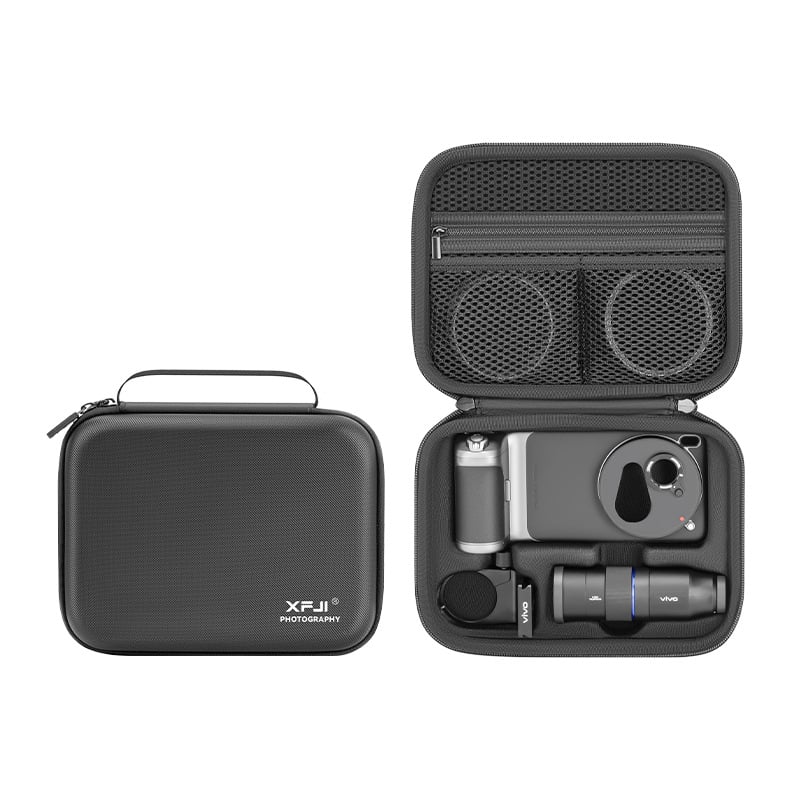 XFJI PU Kamera torba Crossbody za Vivo X200 Ultra Fotografskog seta s Lycra podlogom, zakrivljene naramenice, Unisex, proljeće 2025
