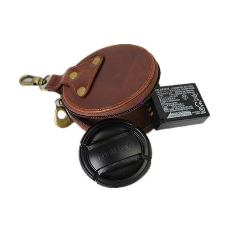 Чанта за безогледална камера с кожна презрамка за рамо, капачка за обектив, кутия за карта памет и кутия за батерии (Код: Aedyh7mj; Тип: Чанта за камера; Стил: Ръчна чанта; Категория: Фотографска чанта; За мъже)