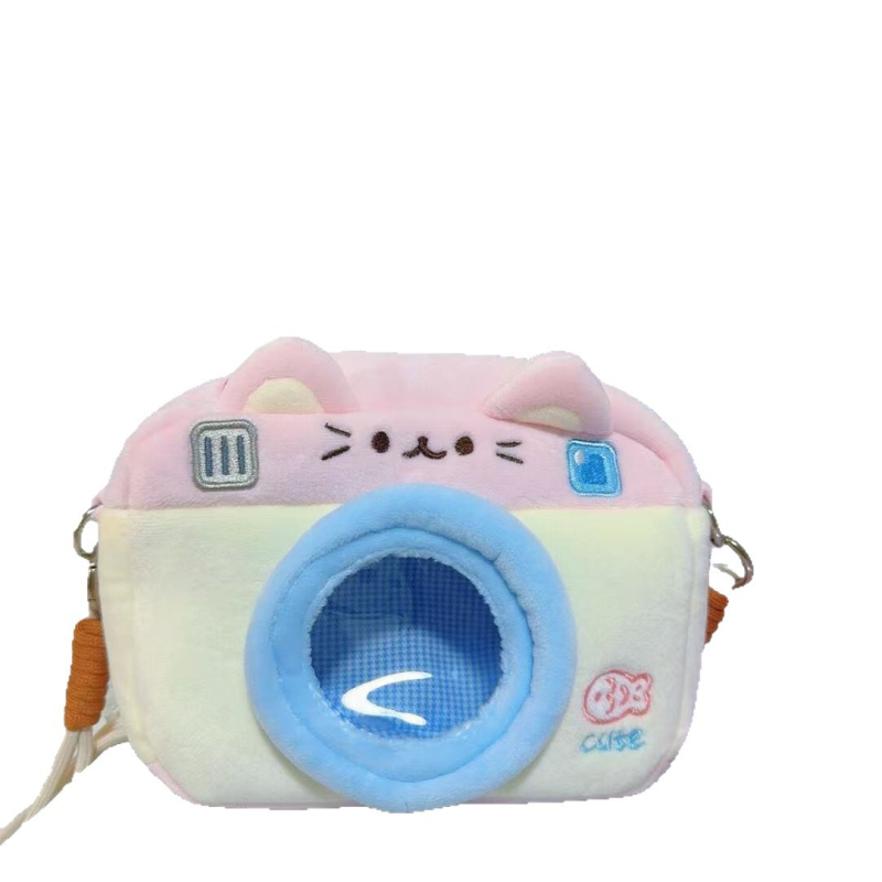 Чанта за камера през рамо от плюшена материя, животински принт, за фотоапарат, есен 2025