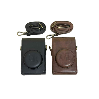 PU презрамков защитен калъф за Ricoh GR серия (GR II/GR III), камера чанта за носене с подплата от фланел