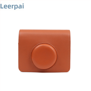 Taška na fotoaparát Mini evo, crossbody štýl, PU koža s velúrovým povrchom, kompatibilná s Fuji/Polaroid Mini evo