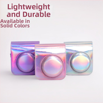 Polaroid Instax Mini taška na fotoaparát - PU materiál, flanelová vnútorná výstelka, crossbody ochranná taška, vhodná pre Mini11, kompatibilná s Mini12/11/9