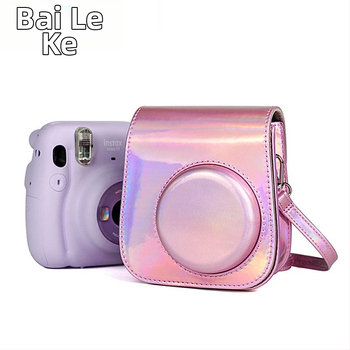 Polaroid Instax Mini taška na fotoaparát - PU materiál, flanelová vnútorná výstelka, crossbody ochranná taška, vhodná pre Mini11, kompatibilná s Mini12/11/9