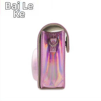 Polaroid Instax Mini taška na fotoaparát - PU materiál, flanelová vnútorná výstelka, crossbody ochranná taška, vhodná pre Mini11, kompatibilná s Mini12/11/9