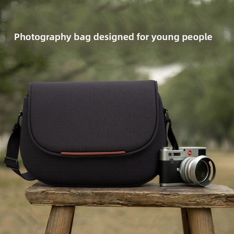 Kaamera kott DSLR- ja peegelkaamerate jaoks, üle-õla disain, Oxford kangas, linnaline minimalistlik stiil, hingav, kulumiskindel, polüestri vooder