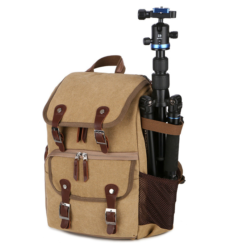 Rucsac FlameHorse pentru cameră SLR din pânză, rezistent la uzură, curea cu pernă de aer