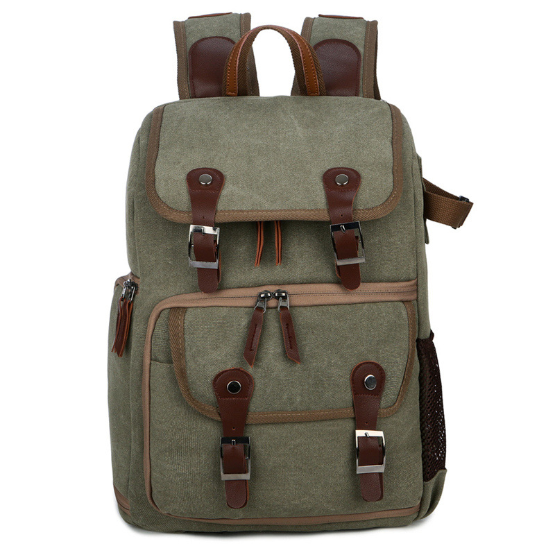 Rucsac FlameHorse pentru cameră SLR din pânză, rezistent la uzură, curea cu pernă de aer