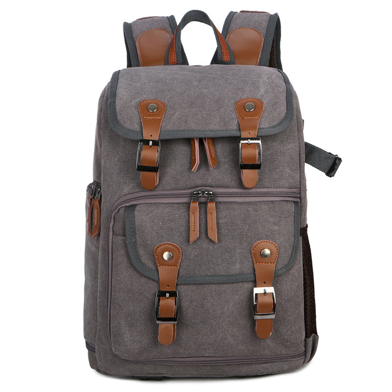 Rucsac FlameHorse pentru cameră SLR din pânză, rezistent la uzură, curea cu pernă de aer