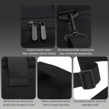 Чанта за фотоапарат SLR с кръстосана презрамка, голям капацитет, Oxford плат, защита от разрези, унисекс