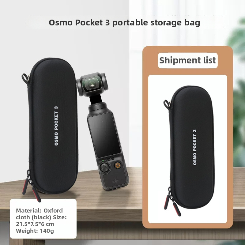 Prenosná kamera Pocket 3 s krytom obrazovky a priestorom na príslušenstvo, podšívka z Lycra, 140 g, model Pocket 3