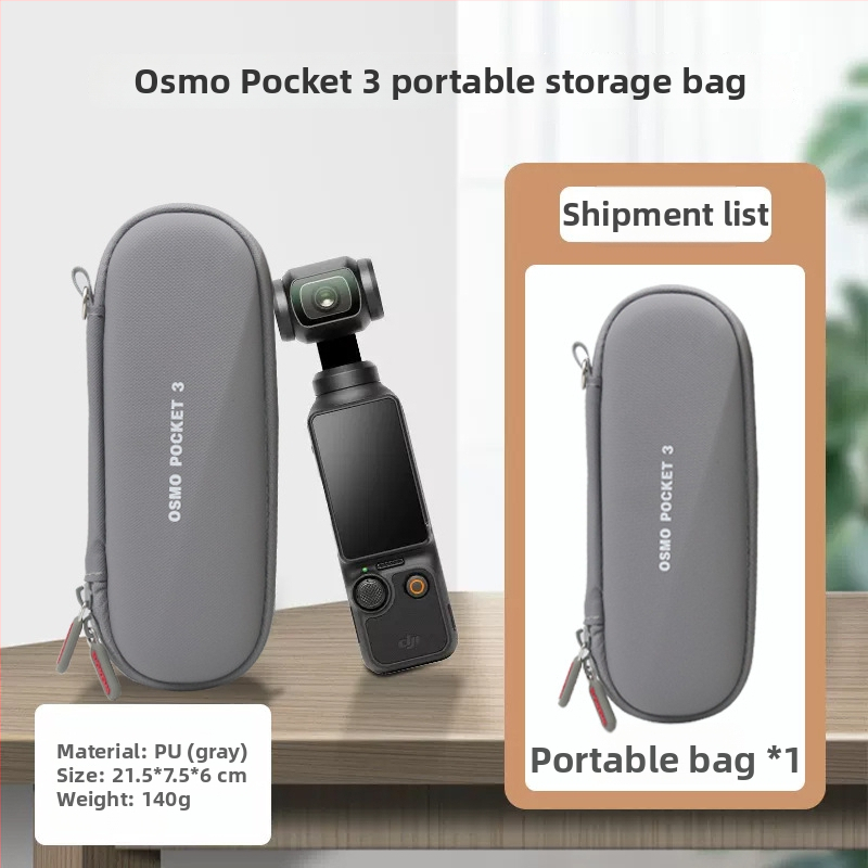 Prenosná kamera Pocket 3 s krytom obrazovky a priestorom na príslušenstvo, podšívka z Lycra, 140 g, model Pocket 3