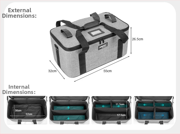 FOMITO taška na DSLR pre fotografovanie s ramenným popruhom a osvetlením, plátno + tvrdá doska, 2,8 kg