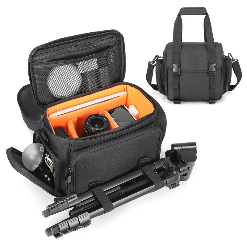 Τσάντα DSLR κάμερας – crossbody, αδιάβροχη, ύφασμα Oxford, κλείσιμο με φερμουάρ, μοντέλο 8813