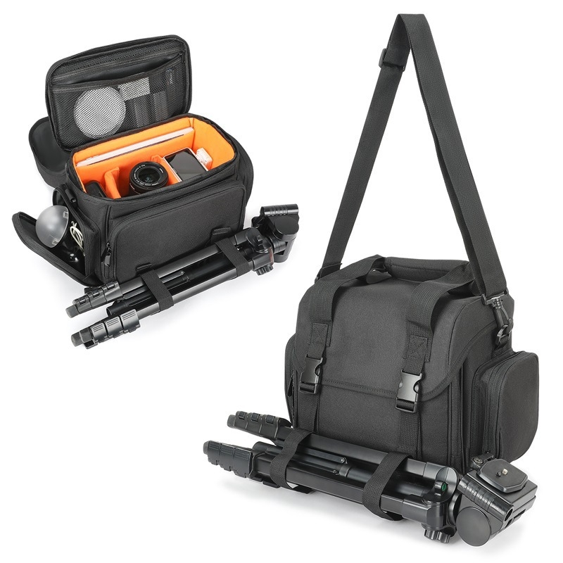 Τσάντα DSLR κάμερας – crossbody, αδιάβροχη, ύφασμα Oxford, κλείσιμο με φερμουάρ, μοντέλο 8813