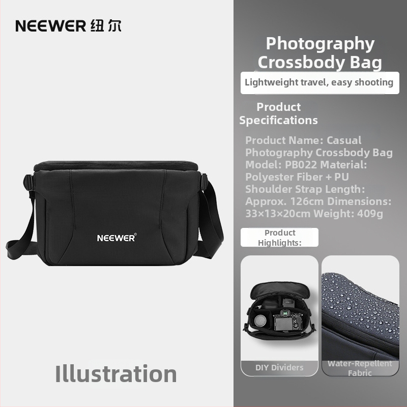 Neewer PB022 Torba za kameru Cross-Body za kamere bez zrcala — Model PB022, Šifra 10106382