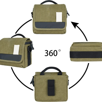 Τσάντα καμβά για mirrorless κάμερα, ώμου, αστικός μινιμαλισμός, ιμάντας με μαξιλαράκι αέρα, επένδυση πολυεστέρα