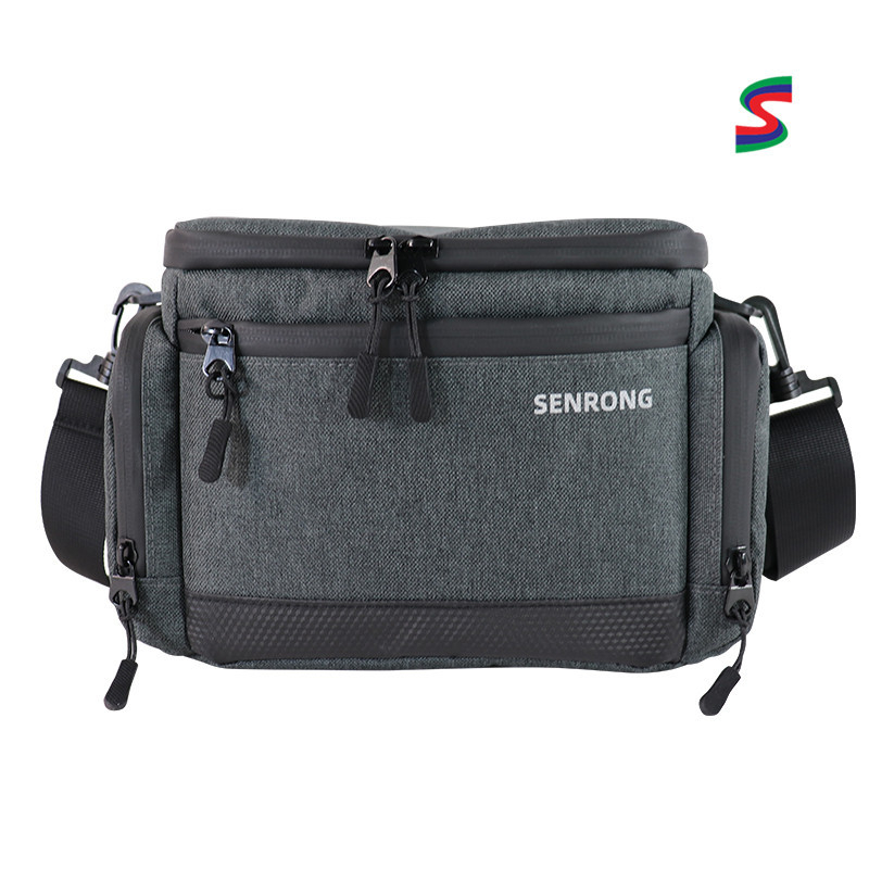 Τσάντα ώμου DSLR — αδιάβροχη, αντισεισμική, κλείσιμο με φερμουάρ, χωράει 1 σώμα κάμερας και 1 φακός, πολυεστέρας