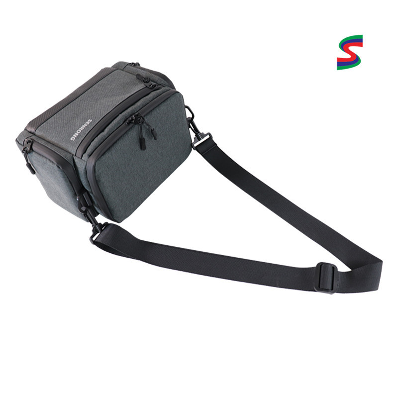 Τσάντα ώμου DSLR — αδιάβροχη, αντισεισμική, κλείσιμο με φερμουάρ, χωράει 1 σώμα κάμερας και 1 φακός, πολυεστέρας