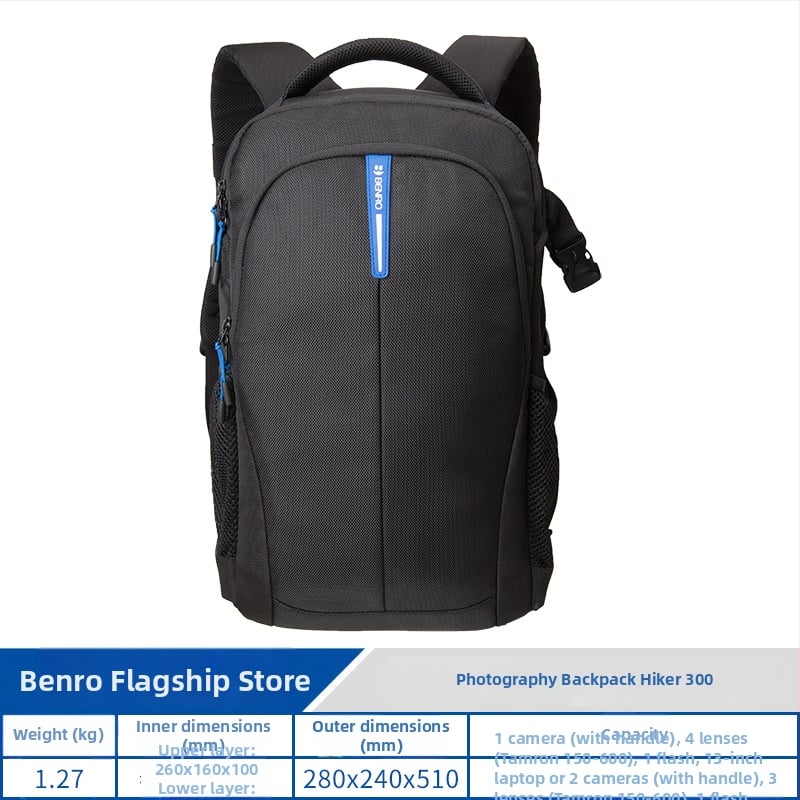 Benro DSLR túrahátizsák - könnyű, professzionális fotóeszközökhöz használható táska, nagy kapacitással