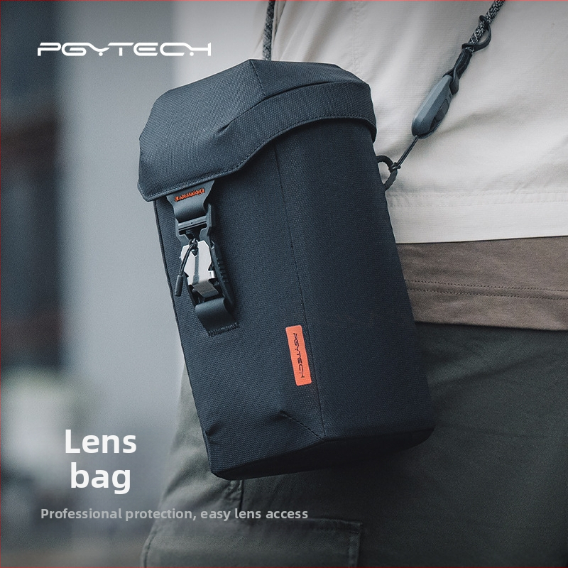 PGYTECH DSLR objektív táska — Teleobjektív kompatibil, Poliészter, 450 g, Kültéri fotózáshoz