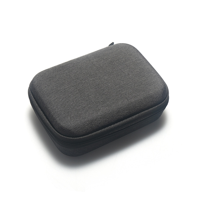 Action-kamera keményfedelű táska EVA+Canvas külsővel | univerzális illeszkedés, szürke fleece belső, súly 129,4 g, tartalmaz tároló táskát és 2 memória-kártya tároló dobozt