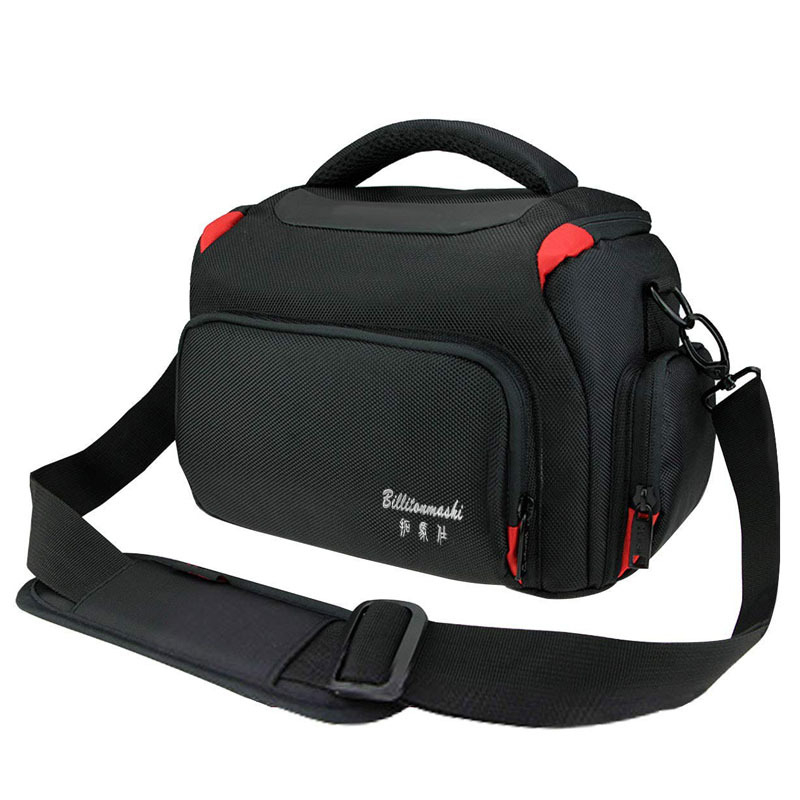 Geantă DSLR – curea crossbody, impermeabilă din nailon, compatibilă cu SLR, curea de umăr curbată