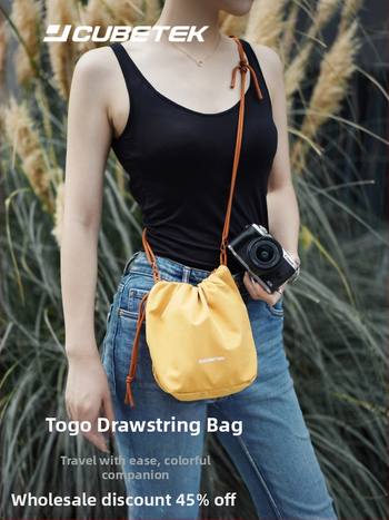 JCUBETEK taška na foto bez zrkadla (Fuji/Sony) – Polyester, nepremokavá, ultra ľahká, zakrivený ramenný popruh, unisex