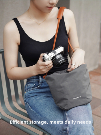 JCUBETEK taška na foto bez zrkadla (Fuji/Sony) – Polyester, nepremokavá, ultra ľahká, zakrivený ramenný popruh, unisex