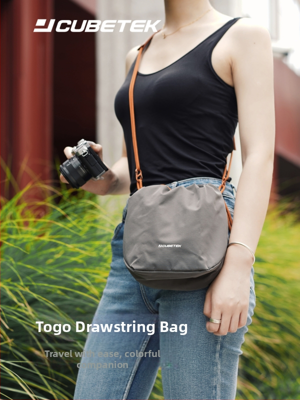 JCUBETEK taška na foto bez zrkadla (Fuji/Sony) – Polyester, nepremokavá, ultra ľahká, zakrivený ramenný popruh, unisex