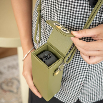Τσάντα κάμερας για DJI Pocket 3 – PU δερμάτινο προστατευτικό κάλυμμα, crossbody ιμάντας, αδιάβροχη προστασία, μαγνητικό κλείσιμο, προσαρμοζόμενη
