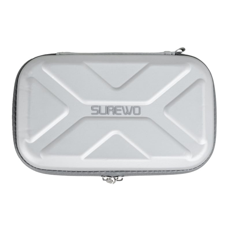 Surewo Kültéri vízálló tároló táska DJI Pocket3/2-höz, váll- és kézi pánttal, PU-szivacs belsővel, tömeg 280 g