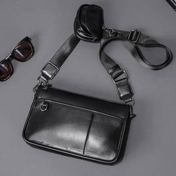 Muška Kameros Torba, Dva U Jednom, Preko Ramena, Urbani Stil, PU Materijal, Poliester Podstava, Jesen 2025